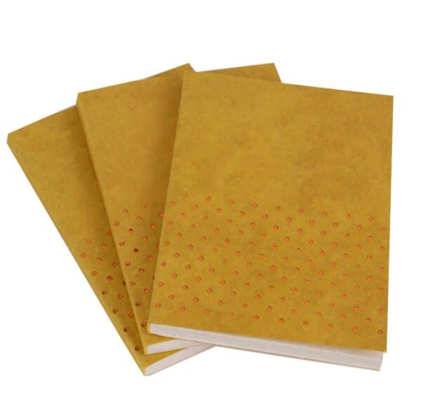 Gold Foil Debossed Hemp Diary (A5)
