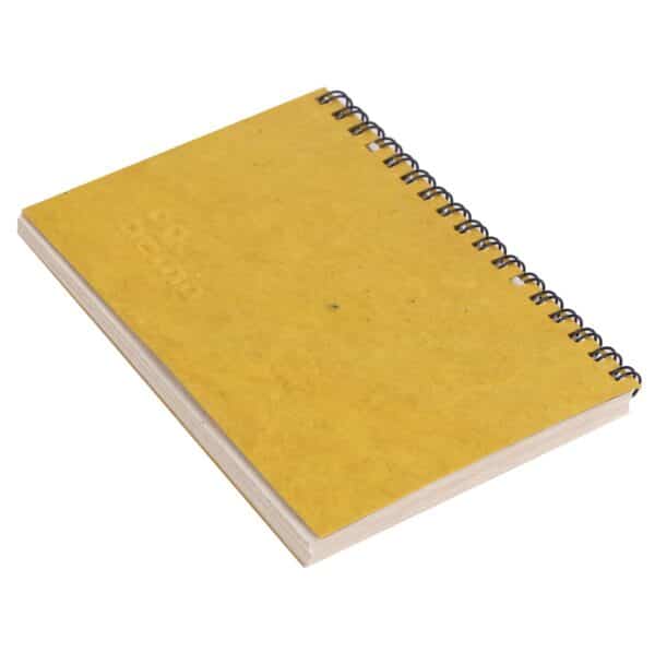 A5 Hemp GoldFoil Debossed Wiro Diary
