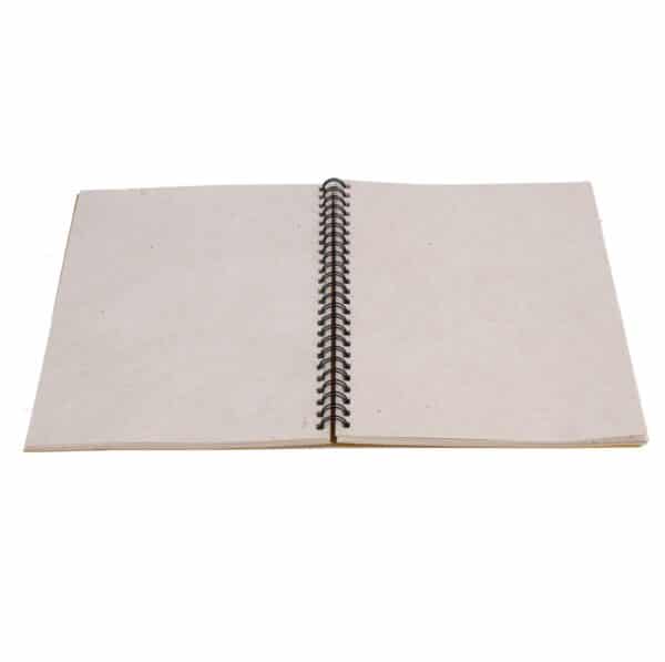 A6 Hemp GoldFoil Debossed Wiro Diary