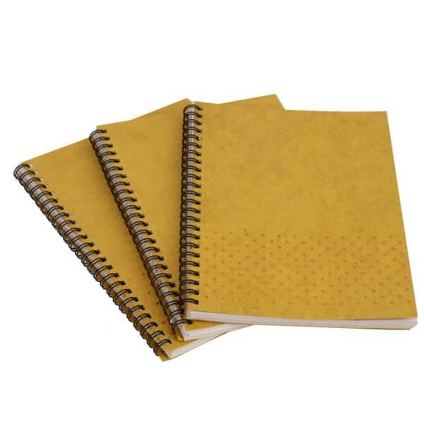 A6 Hemp GoldFoil Debossed Wiro Diary
