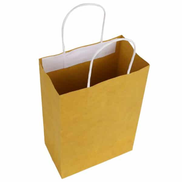 Hemp Paper Plain Twisted Bag