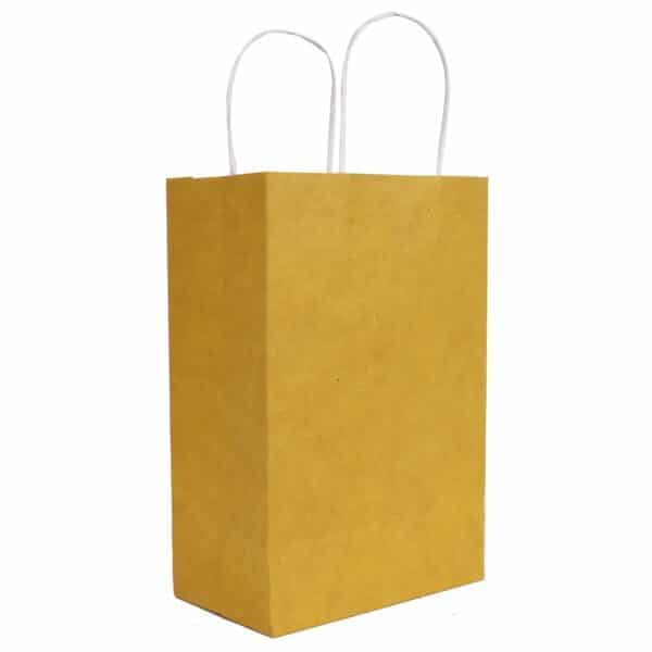 Hemp Paper Plain Twisted Bag