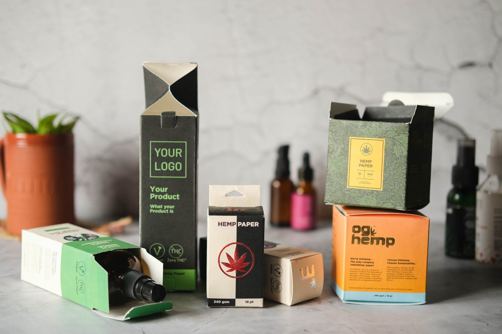 Hemp Paper Label Hemp Paper Packaging in France | OG Hemp