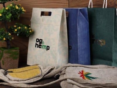 Colored Hemp Paper Bags